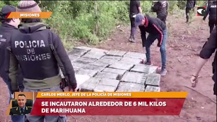 Se incautaron alrededor de 6 mil kilos de marihuana