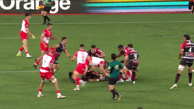 TOP 14 - Essai de Pierre FOUYSSAC (ST) - Stade Toulousain - Biarritz Olympique - J26 - Saison 2021:2022