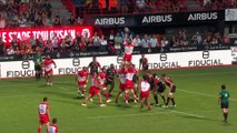 TOP 14 - Essai de Mathieu HIRIGOYEN (BO) - Stade Toulousain - Biarritz Olympique - J26 - Saison 2021:2022