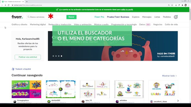¿Cómo Contratar a un Diseñador de Logotipos en Línea Fiverr Freelancer