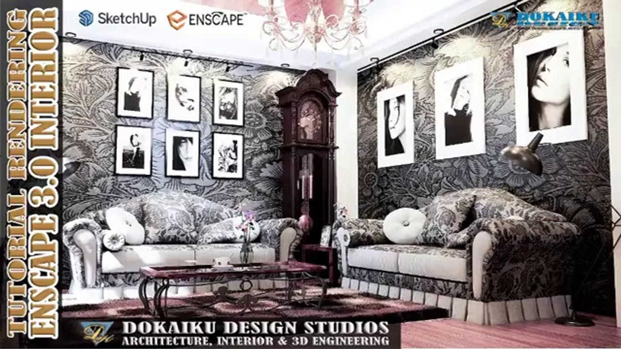 TUTORIAL RENDERING SKETCHUP USING ENSCAPE 3.0 (INTERIOR)