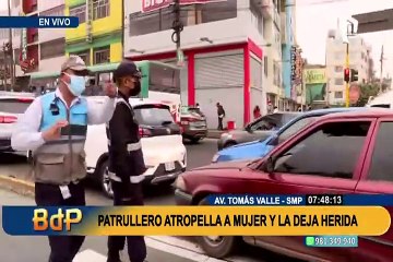 SMP: patrullero atropella a mujer tras invadir vía exclusiva del Metropolitano