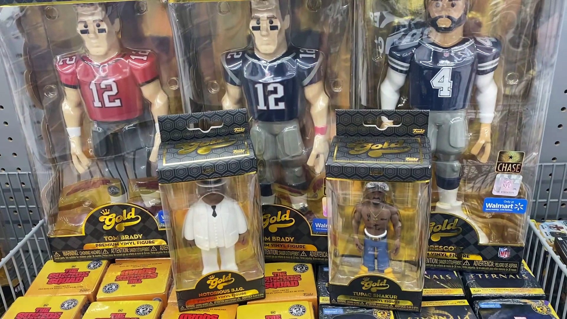 Tom Brady Funko pop NFL gold chase vs common and more - video Dailymotion