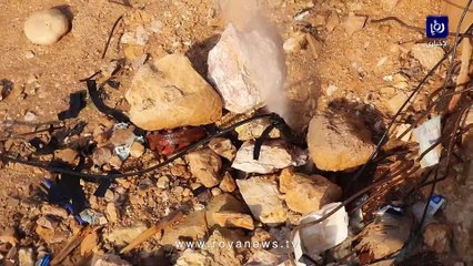 مراسل رؤيا: كسر خط مياه يغذي الزرقاء