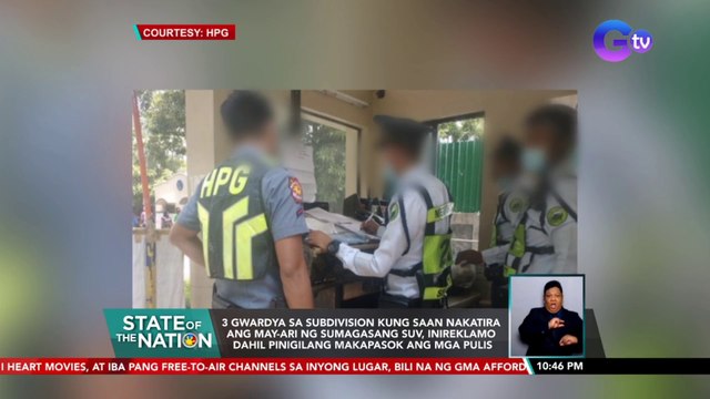 3 gwardya sa subdivision kung saan nakatira ang may-ari ng sumagasang SUV, inireklamo dahil pinigilang makapasok ang mga pulis | SONA