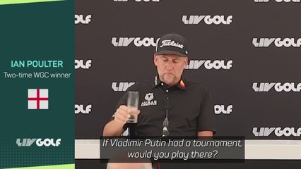Poulter & Westwood refuse to answer if they would play in a Putin-backed tournament