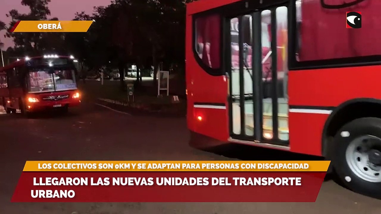 Llegaron las nuevas unidades del transporte urbano