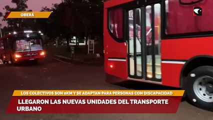 Llegaron las nuevas unidades del transporte urbano
