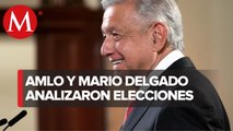 AMLO felicitó a Mario Delgado por triunfos de Morena en elecciones