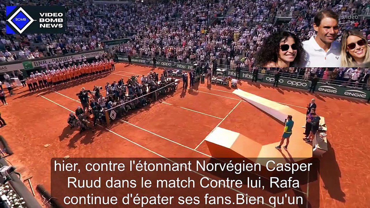 Rafael Nadal triomphe sa femme Siska et sa belle sœur célèbrent à ses côtés