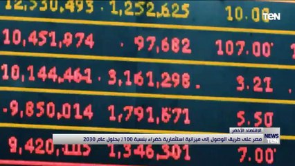 الاقتصاد الأخضر.. مصر على طريق الوصول إلى ميزانية استثمارية خضراء بنسبة 100% بحلول عام 2030
