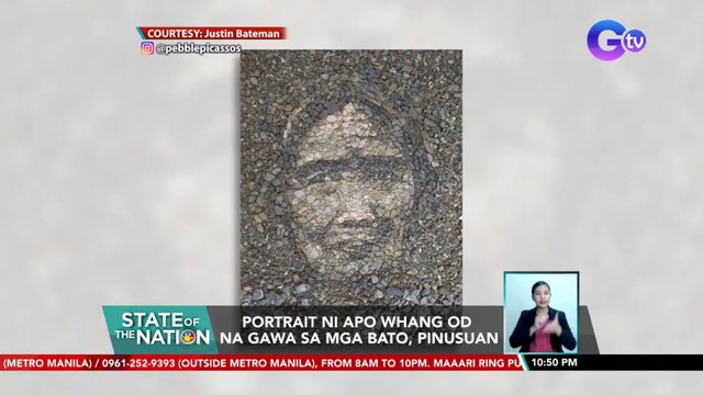 Portrait ni Apo Whang Od na gawa sa mga bato, pinusuan | SONA