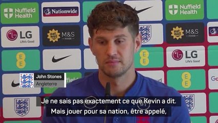 Angleterre - Stones répond à De Bruyne : "Il faut voir ça comme une belle courbe d'apprentissage"