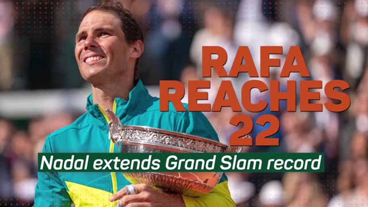 Rafa reaches 22: Nadal extends Grand Slam record