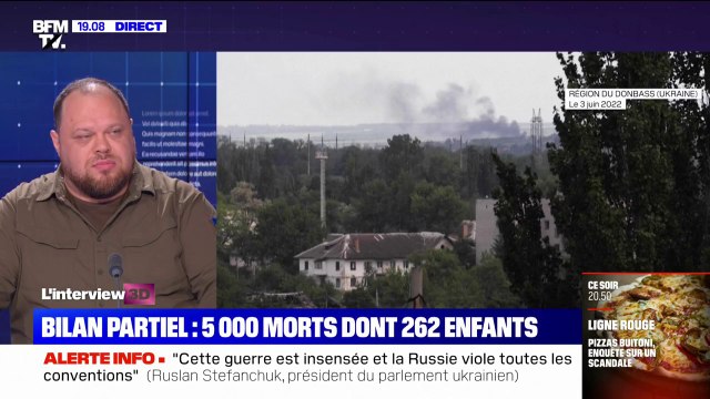 Ruslan Stefanchuk, le président du parlement ukrainien, de passage en France pour porter la candidature de l'Ukraine à l'Union Européenne