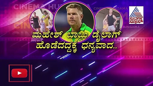 ಅಲ್ಲು ಅರ್ಜುನ್, ಮಹೇಶ್ ಬಾಬು ಸಿನೆಮಾ ಹಾಡಿಗೆ ಡ್ಯಾನ್ಸ್ ಮಾಡಿದ ಆಸೀಸ್ ಕ್ರಿಕೆಟಿಗ ವಾರ್ನರ್