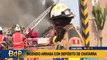 Incendio en local de chatarra: bomberos lucharon contra el fuego durante cuatro horas