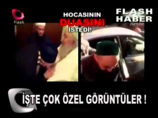 FlashTV Cübbeli hocamız el öptü dua istedi