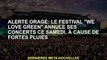 Avertissement de tempête : le festival de musique "We Love Green" annule le concert de samedi en rai