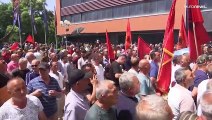 Kosovo, la protesta dei veterani di guerra per l'aumento delle pensioni