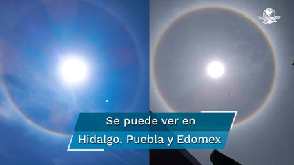 Halo solar sorprende a capitalinos; comparten fotos y videos en redes