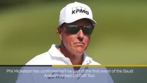 Breaking News: Mickelson joins Saudi backed golf tour