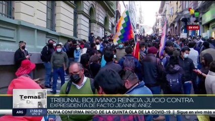 Download Video: Bolivia: Tribunal enjuicia a expresidenta de facto Jeanine Áñez por violaciones de la Constitución