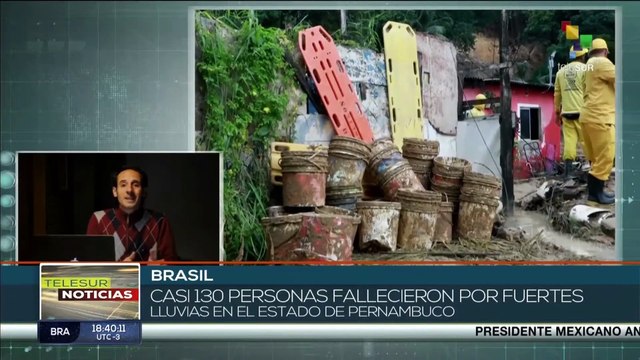 Brasil: Alrededor de 130 personas fallecieron por fuertes lluvias en Pernambuco