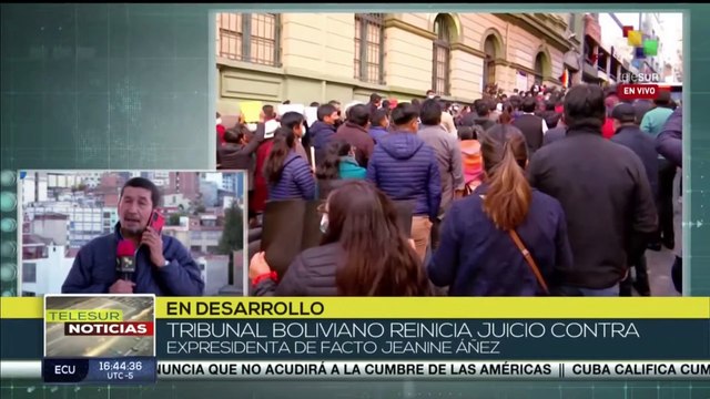 Bolivianos exigen aplicación de sanción contra expresidenta de facto Jeanine Áñez y otros militares