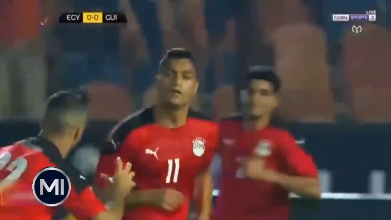 هدف فوز مصر اليوم القاتل على غينيا - هدف مصطفى محمد القاتل اليوم على غينيا
