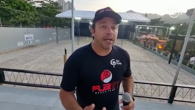 Campeão mundial de Beach Tennis comemora inauguração da Arena Fla Gávea