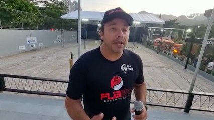 Campeão mundial de Beach Tennis comemora inauguração da Arena Fla Gávea
