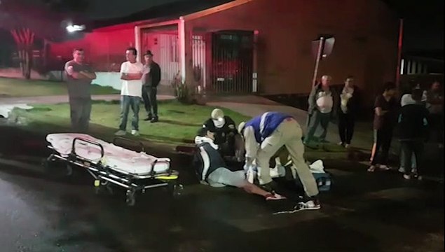 Homem sofre fratura exposta após colisão entre carro e moto no Bairro Presidente