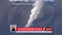 29 volcanic earthquakes, naitala sa Mt. Bulusan sa nakalipas na 24 oras | UB