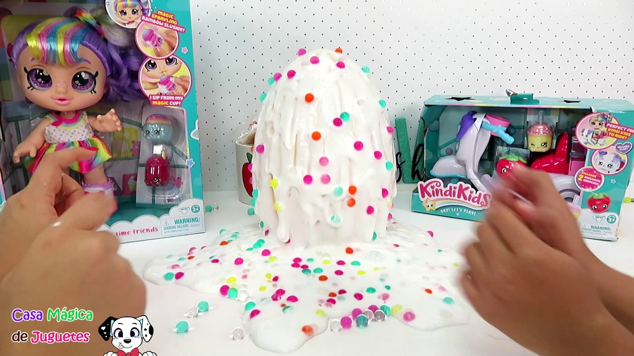 Huevo Sorpresa Gigante Dorado con SLIME DE PASTEL y Orbeez