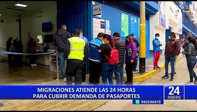Breña: Migraciones atenderá 24 horas para tramitar citas de pasaporte electrónico