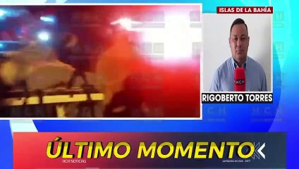 Dos personas que iban en una motocicleta se van a una hondonada en Roatán