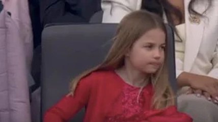 Princess Charlotte steals the show in red as she makes surprise appearance at concert