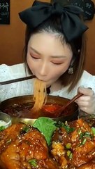 MAKAN DAGING BABI BAKAR KECAP ASMR