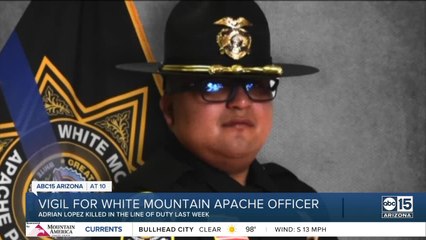 Vigil held for White Mountain Apache Officer Adrian Lopez