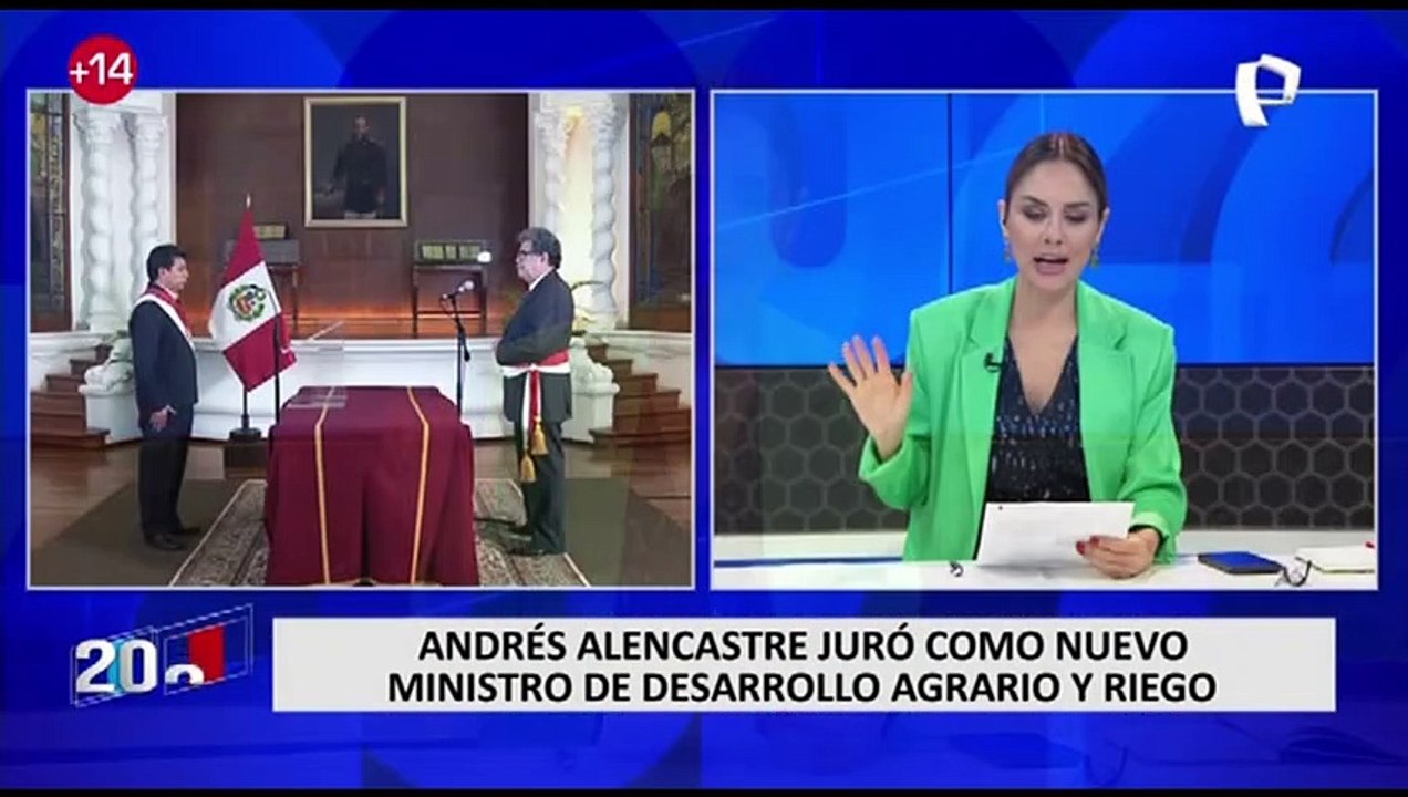 Andrés Alencastre juró como nuevo ministro de Desarrollo Agrario y Riego