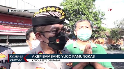 Polresta Denpasar Berikan Bantuan Daging Babi