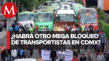 Gobierno de CdMx reiniciará mesa de diálogo con transportistas