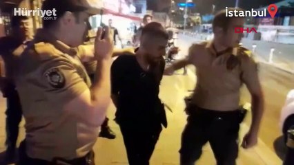 Taksiciye sahte dolar verdi; bekçiler takiple yakaladı! O anlar kamerada