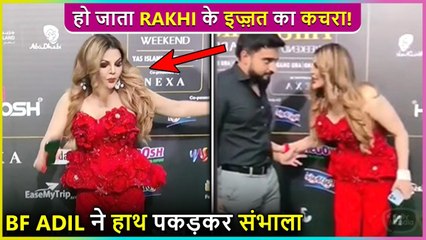 WOW! Rakhi's Bf Adil Saves Her From Having An OOPS Moment