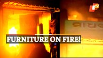 Watch | Furniture Store In Patnagarh Gutted In Fire, Property Worth Lakhs Reduced To Ashes