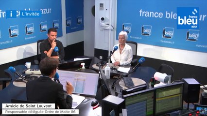 L'Invitée du 7h45: Amicie de Saint Laurent, responsable déléguée "Ordre de Malte 06" - France Bleu Azur (07/06/2022)