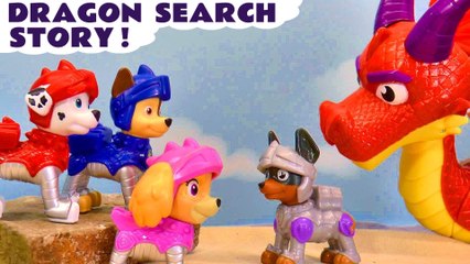 Paw Patrol Rescue Knights Dragon Search Toy Story Cartoon for Kids and Children