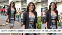 Jennifer Winget At ‘Dance Deewane Junior’ Set, Filmcity For Special Episode Shoot