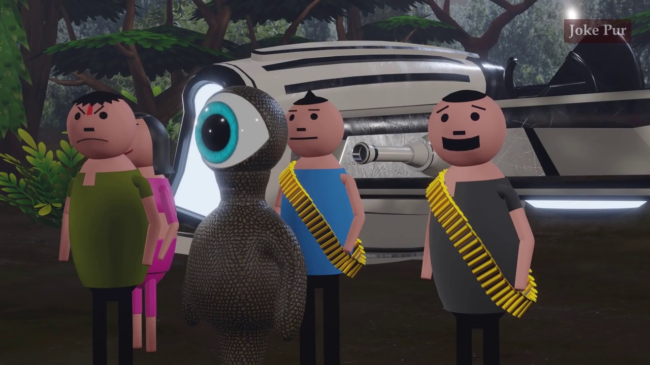DAKU AUR ALIEN 2  - PART-2 - COMEDY - JOKES